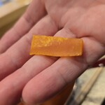 美酒和彩 晃 - お店で作るからすみ(大人のキャラメルです)