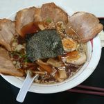 福よし - スーパーちゃーしゅー麺、トッピングたまご＆メンマ
