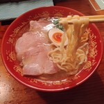 浜堂ラーメン - 麺のリフトアップ２