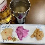 瀬奈 - おつまみセットの漬け物盛り合わせ