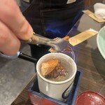 玄品 上野 ふぐ・うなぎ・かに料理 - ひれ酒