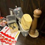 極中華蕎麦ひろた  - 無料トッピング（受付横