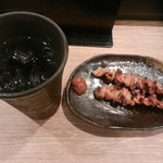 串カツの中村屋 - シロ＆麦焼酎（蟻）