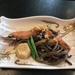 梅野屋 - えびの宝蒸しとぜんまい