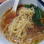 中国料理 宏福楼 - 麺は中太
