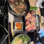 静岡そだち - スープ、ワサビ飯、カクテキ、サラダ