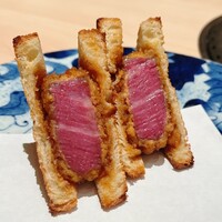 横浜 うしみつ - フィレカツのブリオッシュサンド