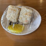 山ちゃんうどん - 料理写真:かしわにぎり