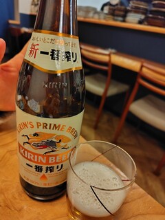 モン ルー - 中瓶ビール（キリン一番搾り）@800