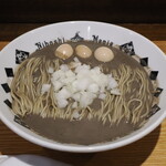 NIBOSHI MANIA - ニボシソバマニアック1200円＋うずら味玉100円