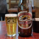 にこみ亭 - キリンラガー瓶ビール