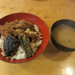 天ぷら 喜楽 - 穴子丼、しじみ汁