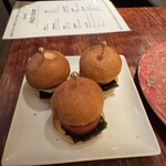 恵比寿焼肉　kintan - トリュフ薫るミニチーズバーガー