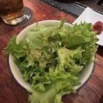 恵比寿焼肉　kintan - 玉締めしぼり胡麻油とサラノバレタスのチョレギサラダ