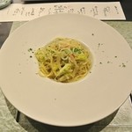 れすとらん 温席 - ちりめんと春キャベツのスパゲティ