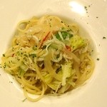 れすとらん 温席 - ちりめんと春キャベツのスパゲティ