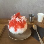 256nicom - かき氷　苺　女峰　生果汁・果肉　✕　檸檬紫蘇　みぞれ