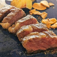 鉄板焼き 七里ガ浜 - 国産和牛カイノミのステーキ