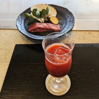 鉄板焼き 七里ガ浜 - カシス ブラッドオレンジ