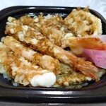 かつてん - 料理写真:カニと海老の冬天丼