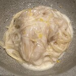 やまぐち - フカヒレ　河豚の白子　パスタ
