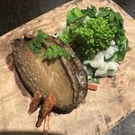 やまぐち - 蝦夷鮑　菜の花のリゾット　バチコ