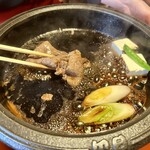 すき焼割烹 日山 - 調理中