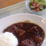 道の駅 どうし 手づくりキッチン - カレーライスとサラダ