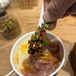 かね田 - ふりかけはピリ辛ふりかけ