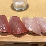 大衆すし酒場 めのじ - 寒ブリ，メジマグロ