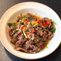 湘南飯店 - 和牛の唐辛子強火炒め