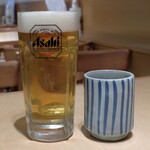 香楽 - スーパードライ生ビールとお茶