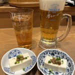 元祖 金沢炉端 あっぱれ - お通しのお豆腐すごく美味しいかった！