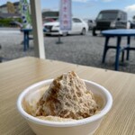 かき氷カワグチ - キャラメルミルク小盛