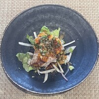 中國菜 心香 - 2025.01.23 (木)    四川麻婆豆腐定食（ノーマル／副菜、スープ、白飯、香の物付）　1320円（税込）
