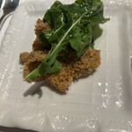 ル・マノアール・ダスティン - 鰻の肝のフリット　を別皿で。