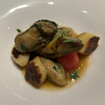 ル・マノアール・ダスティン - 牡蠣のオードブル　3皿目 ニョッキとムニエル