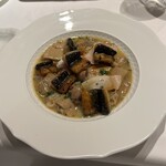 ル・マノアール・ダスティン - 鰻のキャラメリーゼ　いろいろな内臓な煮込み　アバの帝王、五十嵐さんスペシャル！