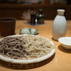 手打ちそば　舞鶴 - 料理写真:二色蕎麦と日本酒 玉川