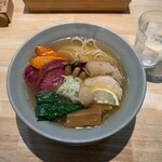 comorebi Ramen house - 木漏れ日の塩玄米そば　野菜増し