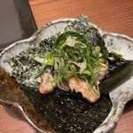 銀座鳥真 - セセリと九条ネギ