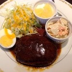 ニコ カフェ - ハンバーグランチのアップ@2014/6/14