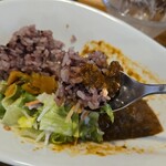 キッチン ブルー グローブ - 残り少ないカレールー