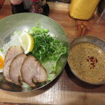 広島つけ麺 弁慶 - 広島つけ麺（小盛一玉）　８００円
