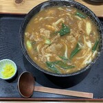 やまびこ弁天 - Wカレーうどん 牛スジ入り　麺1.5