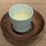 ニシムラ鮨TAKA - 貝のお出汁の茶碗蒸し あっつあつのごま油をかけて。