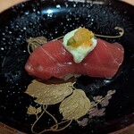 ニシムラ鮨TAKA - 鮪 大和芋  白キムチ  米