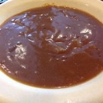 ビッグボーイ - そしてカレーも食べ放題！  というわけでカレーライスのヌキ♡  お子様も多いお店だし、辛さ控えめはママも安心、ということであろう。