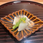 鮨 かうと - 【先付】 海老芋の海老芋の旨煮蟹あんかけ