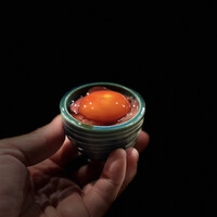 虎ノ門 焼鳥國よし - 肝韮卵黄